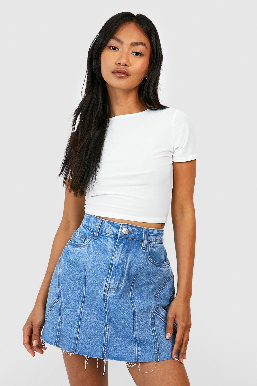 Basic Denim Mini Skirt